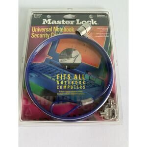 MASTER LOCK Laptop Notebook Cable Lock Security NEW SEALED